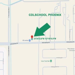 CDL Training Phoenix Map, is a Google map for the school location