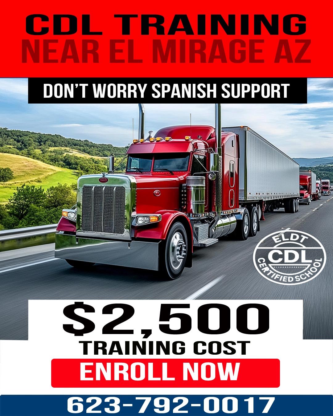Best CDL Training El Mirage AZ - Success Guaranteed with Elite Spanish Support and Job Placement